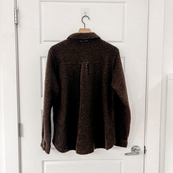 Toad&Co Telluride Sherpa Shirt Jacket Barn wood - Picture 6 of 7